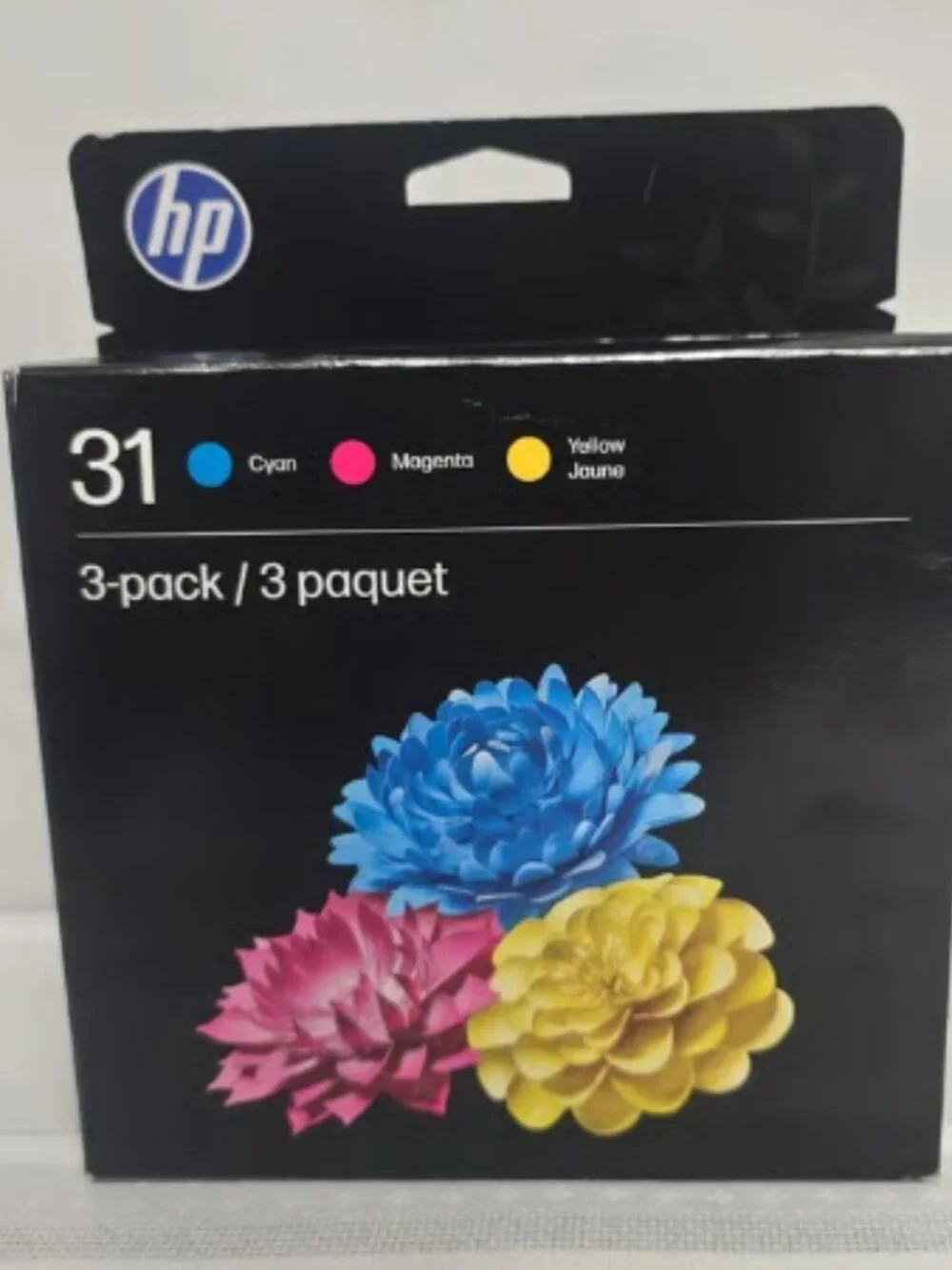 HP 31 Cyan, Magenta, Yellow 3-Pack Ink Expires JAN 2027